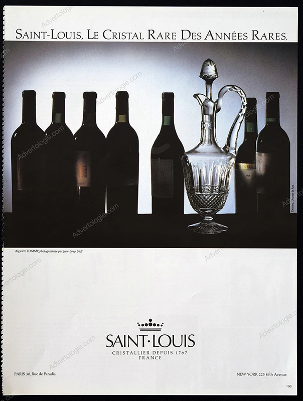 Saint-Louis Glassware 1984 Print Ad