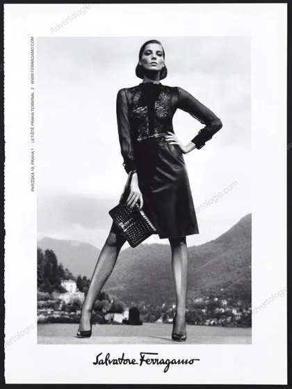 Salvatore Ferragamo 2011 Print Ad - Daria Werbowy