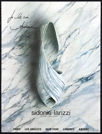 Sidonie Larizzi Shoes 1985 Print Ad