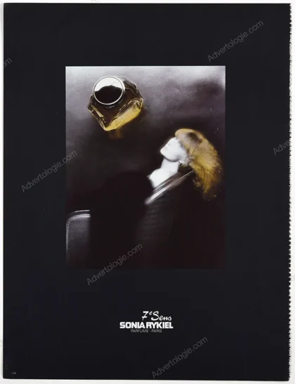 Sonia Rykiel Septieme Sens (7e Sens) Perfume 1985 Print Ad