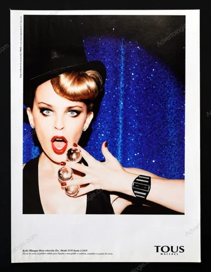 Tous Watches 2010 Print Ad - Kylie Minogue, Ellen von Unwerth