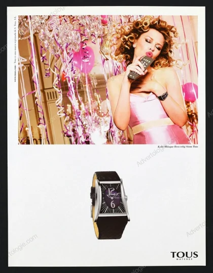 Tous Watches 2009 Print Ad - Kylie Minogue, Ellen von Unwerth