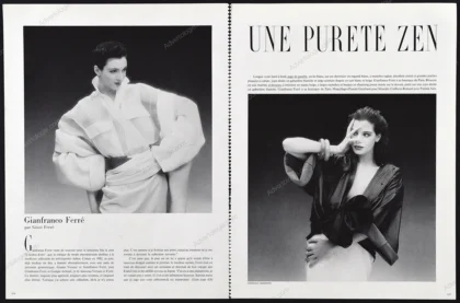 "Une Purete Zen" 1985 Editorial - Dominique Issermann