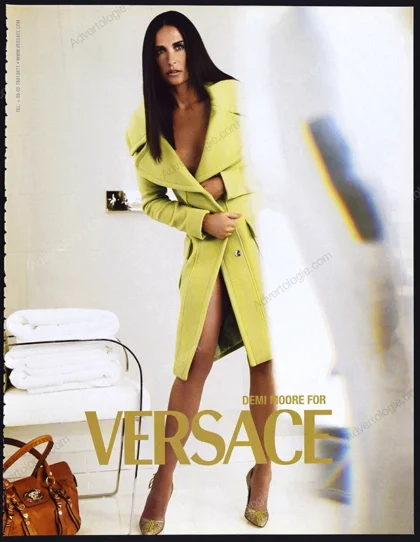 Versace 2005 Print Ad - Demi Moore, Mario Testino