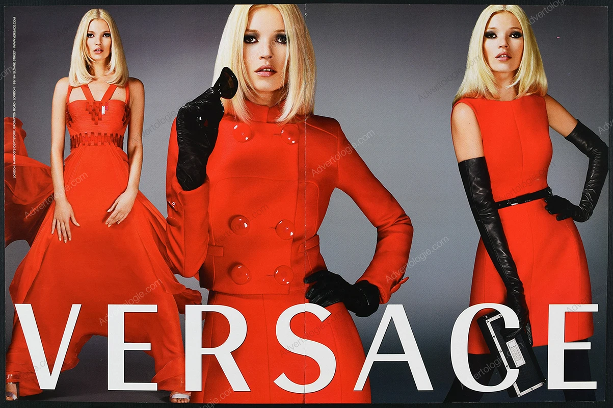 Versace Couture 2007 Print Ad - Kate Moss, Mario Testino