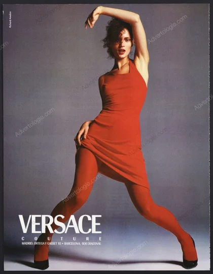 Versace Couture 1996 Print Ad - Kate Moss, Richard Avedon