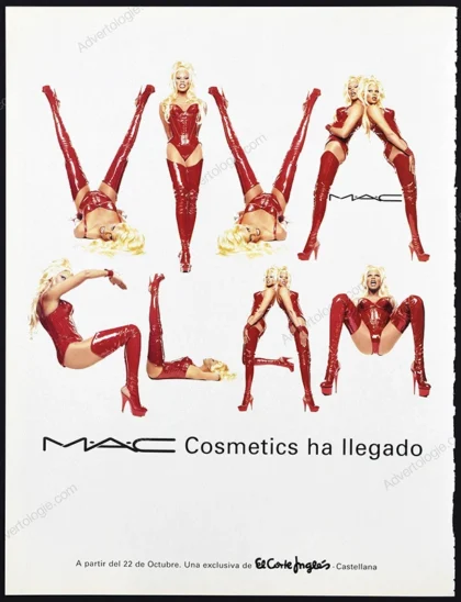 Viva Glam Mac Cosmetics 1998 Print Ad - Ru Paul