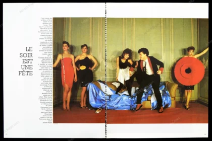 "Le Soir Est Une Fête" 1981 Editorial - Guy Bourdin
