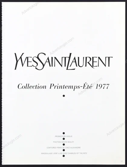 Yves Saint Laurent Printems-Été 1977 5-Page Advertorial - Marie Helvin