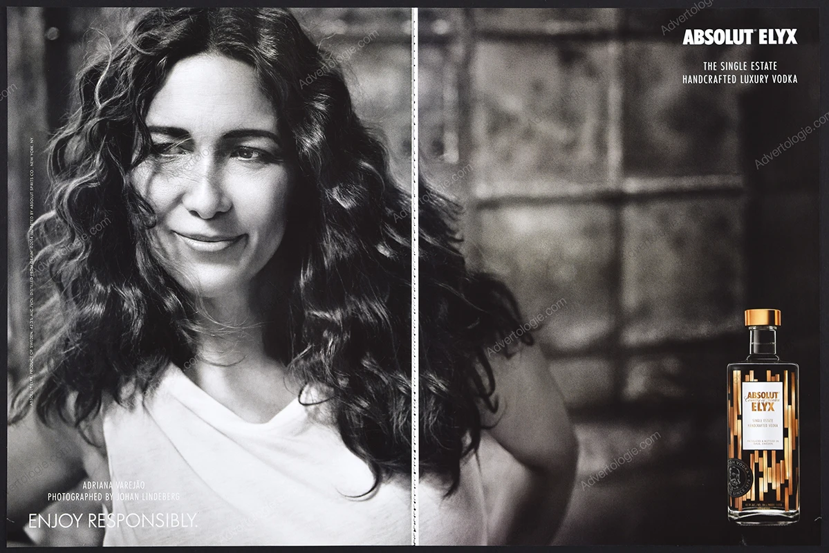 Absolut Elyx Vodka 2014 8-Page Print Ad - Adriana Varejão