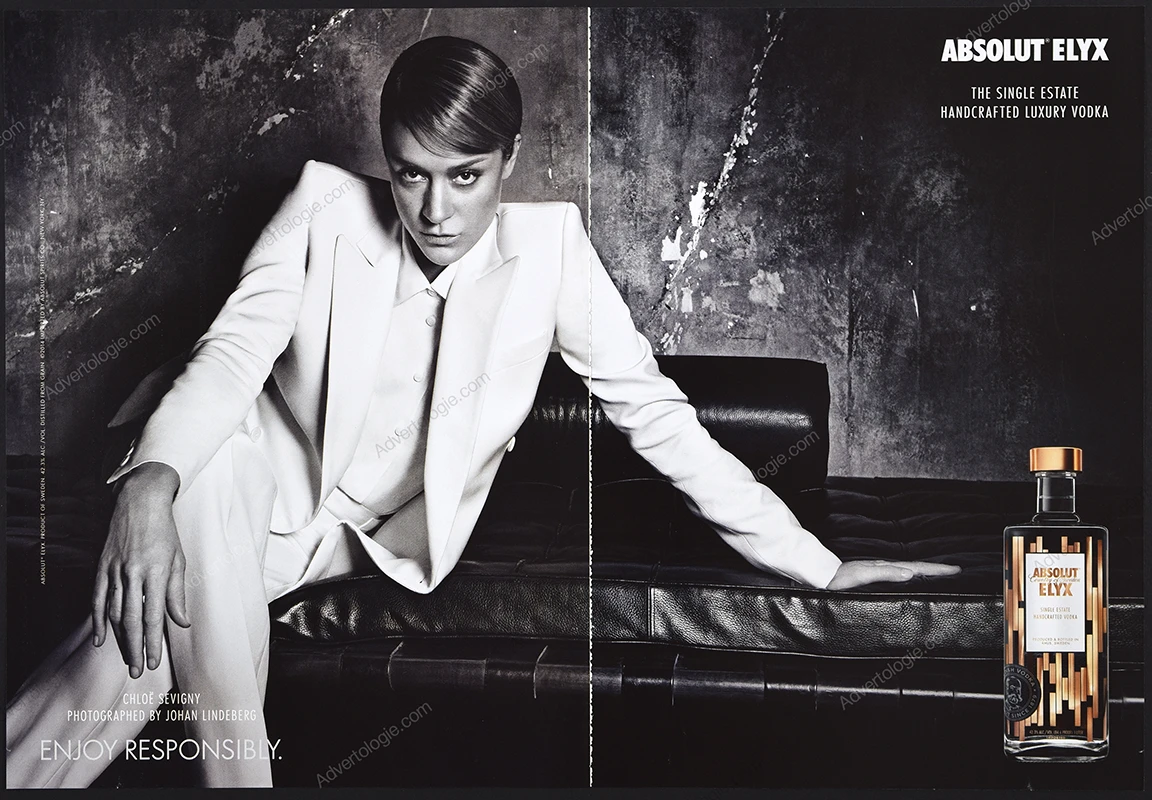 Absolut Elyx Vodka 2014 8-Page Print Ad - Charlotte Gainsbourg - Image 3