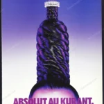 Absolut Vodka 1999 Print Ad - "Absolut Au Kurant"