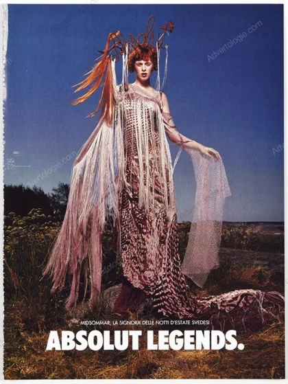 Absolut Vodka 2002 8-Page Print Ad - "Absolut Legends. Absolut Gaultier"