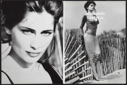 "Adorable Laetitia" 2002 10-Page Editorial - Laetitia Casta, Ellen von Unwerth
