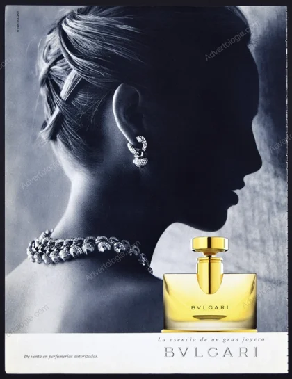 Bulgari Perfume 1996 Print Ad