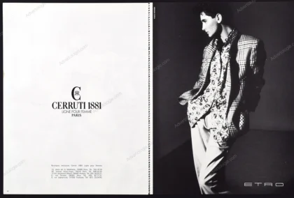 Cerruti 1881 & Etro 1985 Print Ad - Paolo Roversi