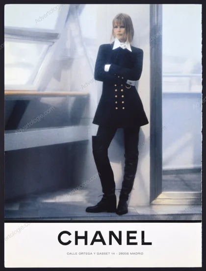 Chanel 1993 Print Ad - Claudia Schiffer