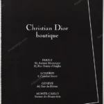Christian Dior Boutique 1985 5-Page Advertorial