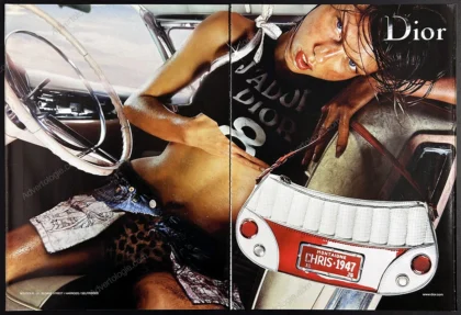 Dior 2001 Print Ad - Angela Lindvall, Nick Knight
