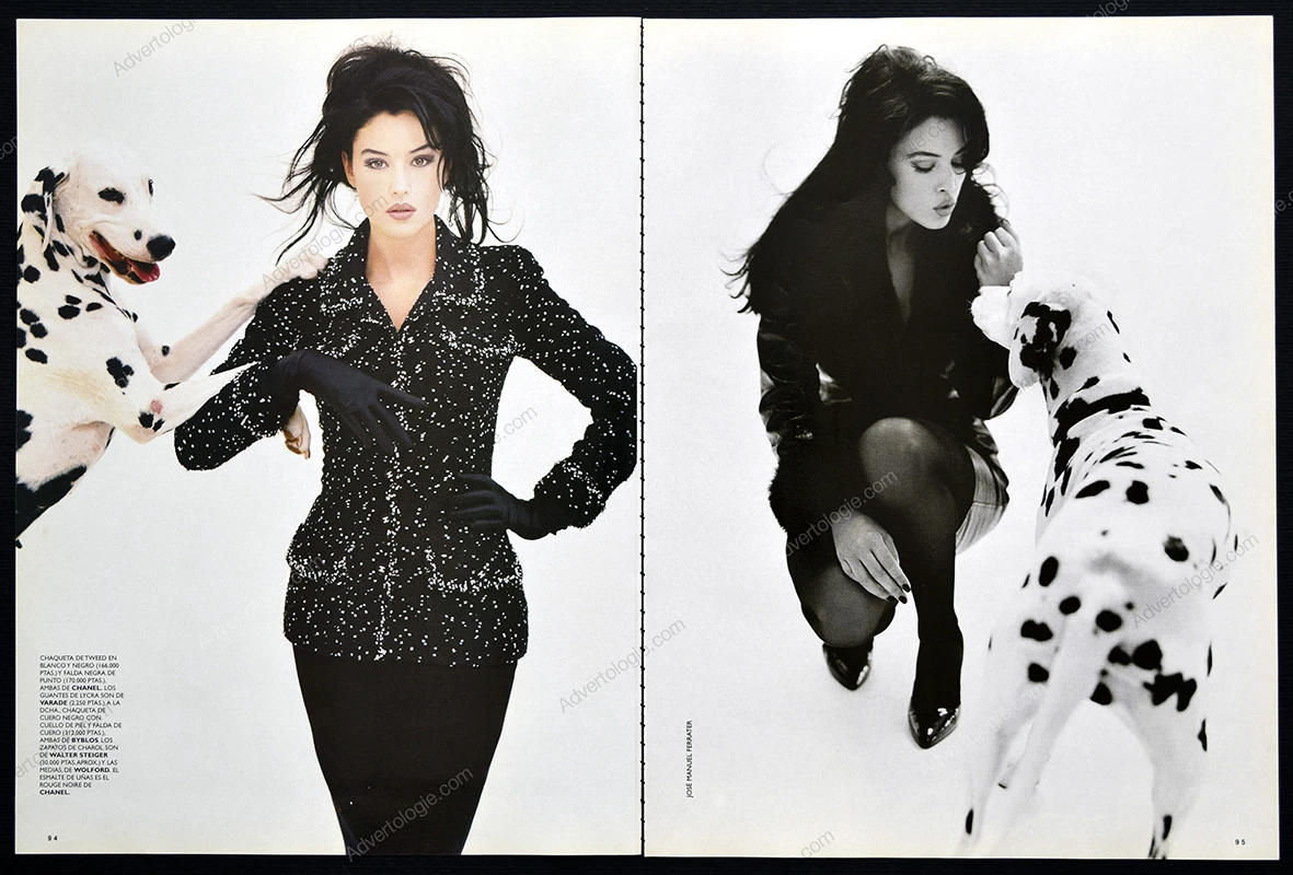"Dulce Cruella" 1995 10-Page Editorial - Monica Bellucci