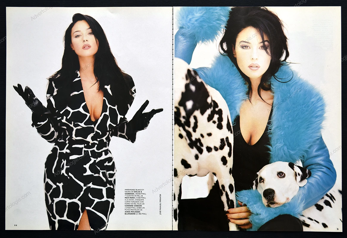 "Dulce Cruella" 1995 10-Page Editorial - Monica Bellucci