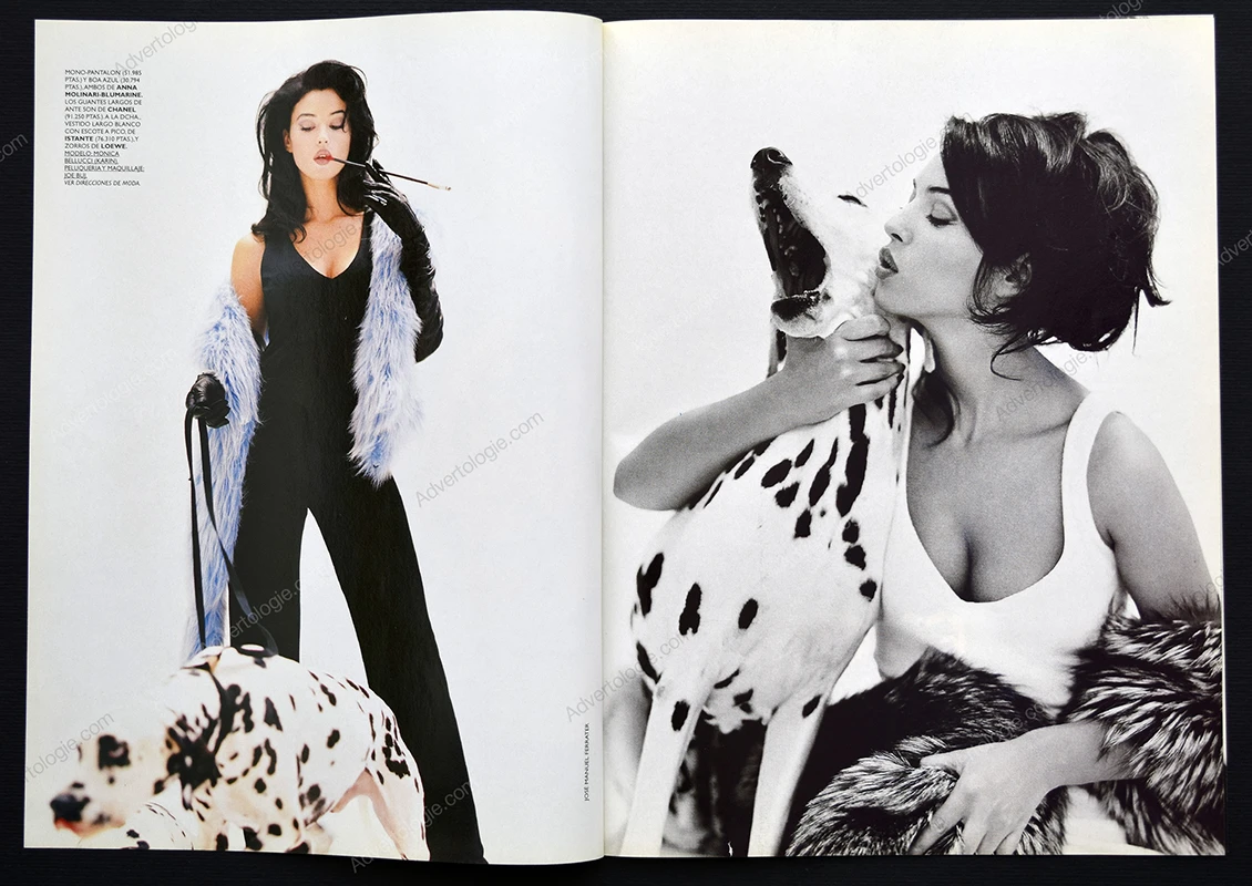 "Dulce Cruella" 1995 10-Page Editorial - Monica Bellucci