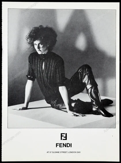 Fendi 1981 Print Ad - Eva Voorhees