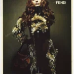 Fendi Furs 2002 Print Ad - Rie Rasmussen