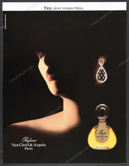 First de Van Cleef & Arperls Perfume 1987 Print Ad