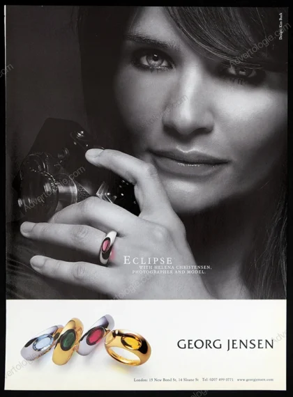 Georg Jensen Jewelry 2003 Print Ad - Helena Christensen