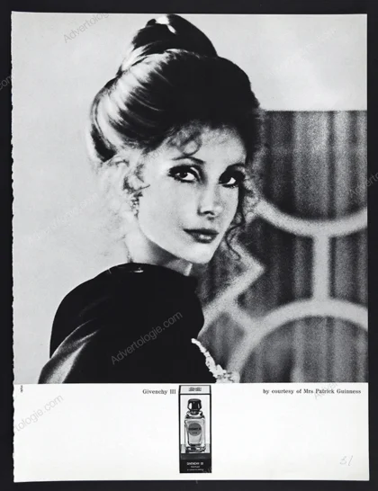 Givenchy III Perfume 1970 Print Ad - Mariga Guinness