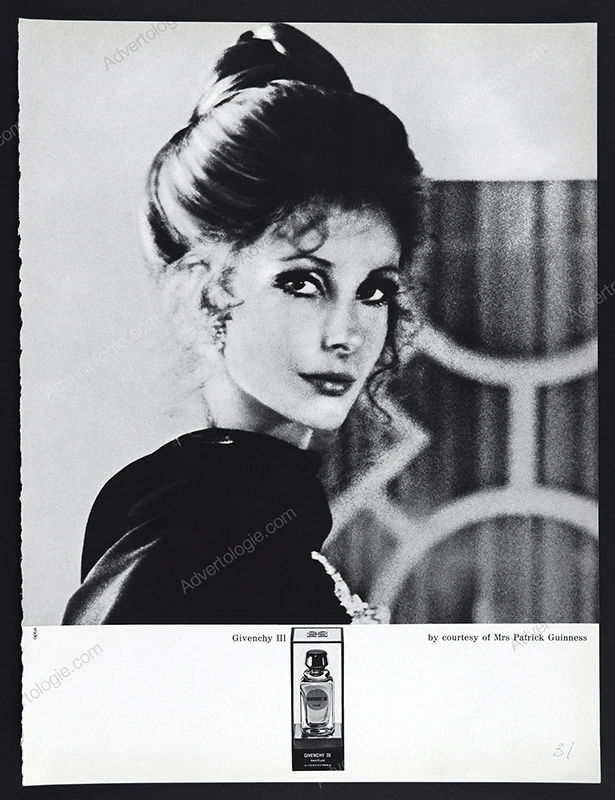 Givenchy III Perfume 1970 Print Ad - Mariga Guinness