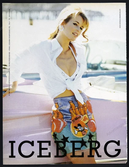 Iceberg 1992 Print Ad - Claudia Schiffer