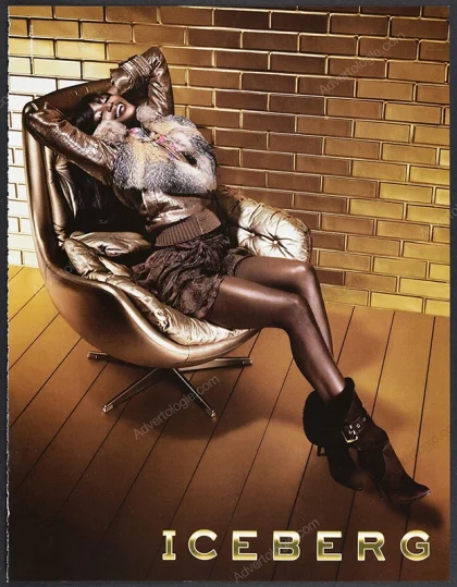 Iceberg 2006 Print Ad - Naomi Campbell