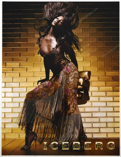Iceberg 2006 Print Ad - Naomi Campbell