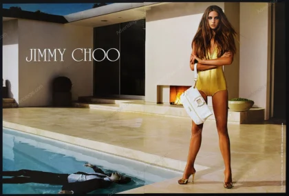 Jimmy Choo Shoes 2007 Print Ad - Jessica Miller