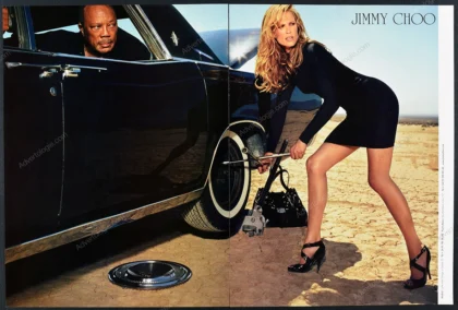 Jimmy Choo Shoes 2007 Print Ad - Molly Sims, Quincy Jones