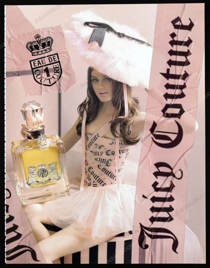 Juicy Couture Perfume 2009 Print Ad - Lisa Cant