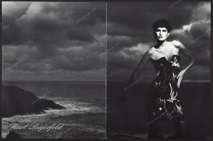 Karl Lagerfeld 1985 4-Page Print Ad - Lynne Koester