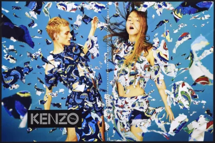 Kenzo 2014 Print Ad - Devon Aoki