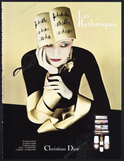 Les Rythmiques de Christian Dior Cosmetics 1979 Print Ad - Serge Lutens