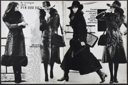 "Les Temps des Fourrures" 1970 8-Page Fur Fashion Editorial
