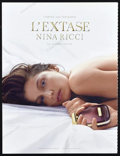 L'Extase de Nina Ricci Perfume 2015 Print Ad - Laetitia Casta