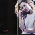 Loewe 1999 Print Ad - Kate Moss