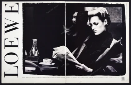 Loewe 1987 Print Ad - Yasmin Le Bon, Peter Lindbergh
