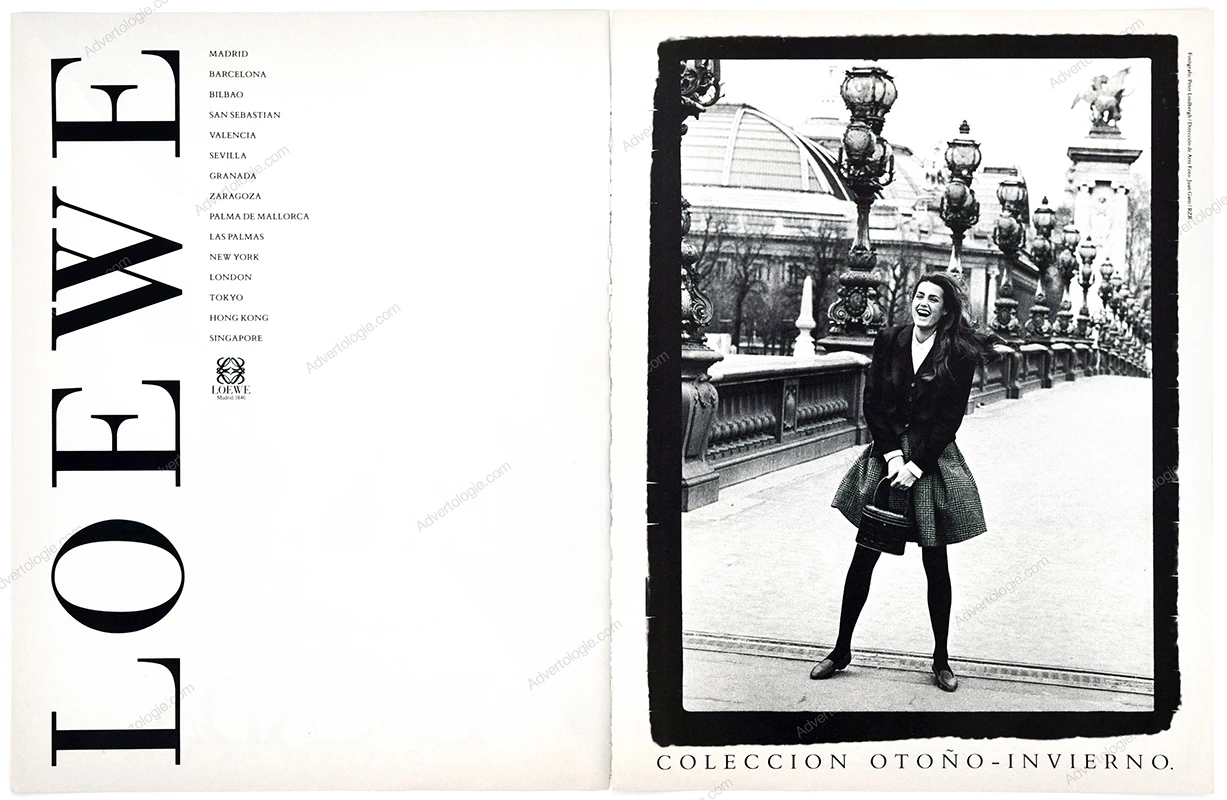 Loewe 1988 Print Ad - Yasmin Le Bon, Peter Lindbergh