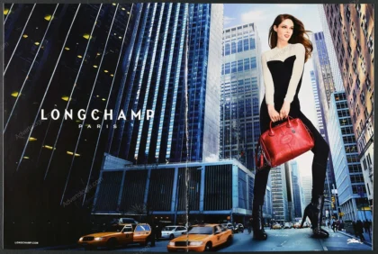 Longchamp 2013 Print Ad - Coco Rocha