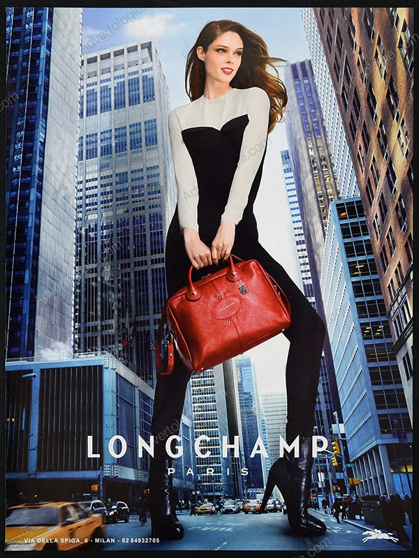 Longchamp 2013 Print Ad - Coco Rocha