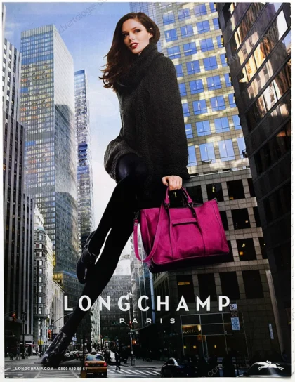 Longchamp 2013 Print Ad - Coco Rocha