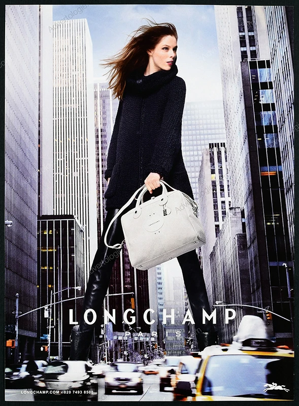 Longchamp 2013 Print Ad - Coco Rocha